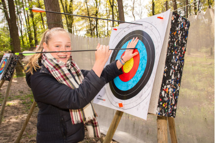 Manege bij Camping Samoza in het bos op de Veluwe VMP090